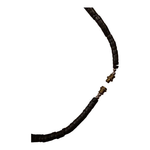 Vintage Dark Wood Necklace - Picture 5 of 5